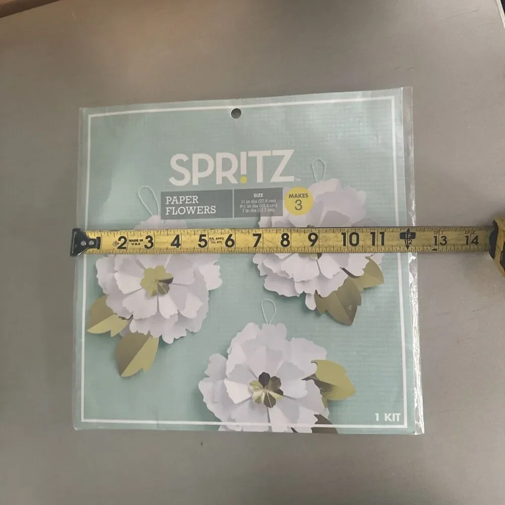 Target Spritz 3D Paper Flower Hanging Decorations In Package Size 11”x9.25”